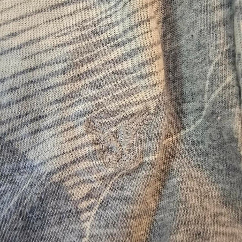 Vntg Y2K American Eagle Grey Lace Trim Tank Top - Picture 8 of 8